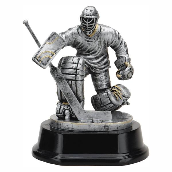 ST687. ICE HOCKEY GOALIE RESIN TROPHY