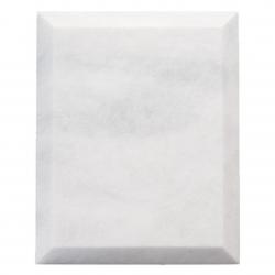 White Marble Plaque, 7/8" Thick White Marble, 7" wide x 9" tall x .875" deep
