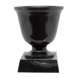 BLACK MARBLE CUP ON BASE