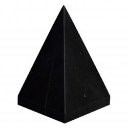 Black Marble Pyramid award, 4" wide x 6" tall x 4" deep