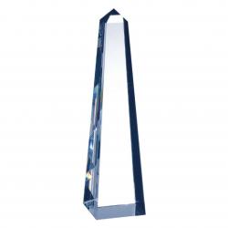 Crystal Obelisk, optical Crystal, 2.5" wide x 12" tall x 2.5" deep