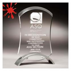 Investment Arch Rectangle award, 9" High