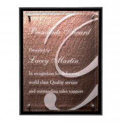 Investment Copper Plaque, 10" wide x 13" tall