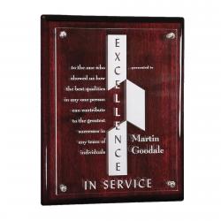 High Gloss Cherry Plaque, 12" wide x 15" tall