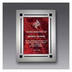 Acrylic Clearplaq award, 3/8" Thick beveled clear acrylic, 8" wide x 10" tall x .380" deep