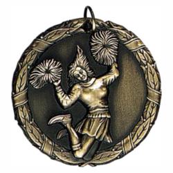 Cheerleader (female) Medal, 2"