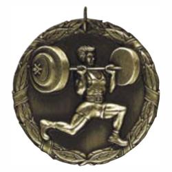 Weightlifter Medal, 2"