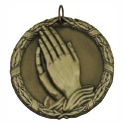 Praying Hands Medal, 2"