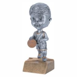Basketball Bobble Head (female) award, 6" High