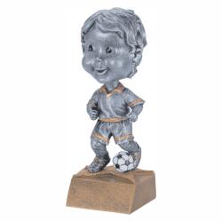 Soccer Bobble Head (male) award, 6" High