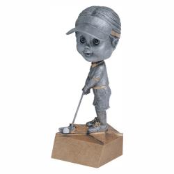 Golf Bobble Head (female) award, 6" High