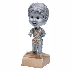 Karate Bobble Head (female) award, 6" High