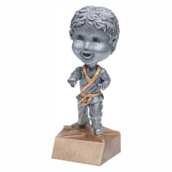 Karate Bobble Head (male) award, 6" High