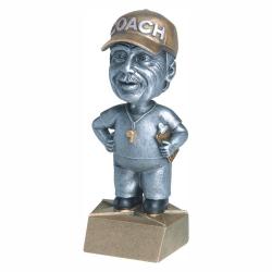 Coach Bobble Head (male) award, 6" High