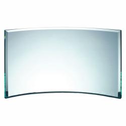 Jade Glass Crescent, 3/8" thick jade glass, 13" wide x 7" tall x .375" deep