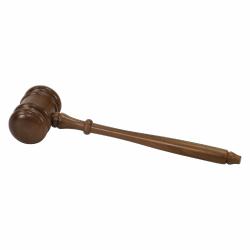 Mens 10" Gavel, solid Walnut, 10.5"
