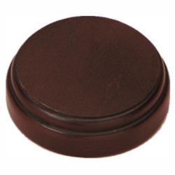 Round Gavel Sounding Block, solid Walnut, 4" X .75"