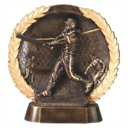 Softball (female) Wreath Resin, 7.5" High