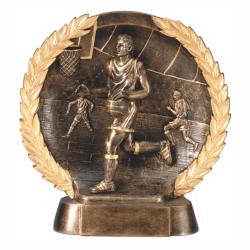 Basketball (male) Wreath Resin, 7.5" High