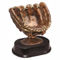 Baseball Glove Resin Trophy, 5" High