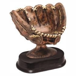 Softball Glove Resin Trophy, 6" High