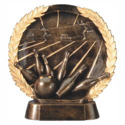Bowling Wreath Resin, 7.5" High