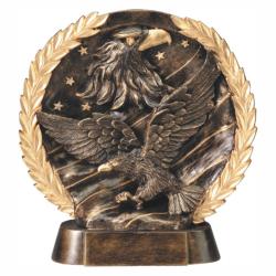 Eagle Wreath Resin, 7.5" High