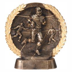 Football Wreath Resin, 7.5" High