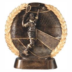 Tennis (female) Wreath Resin, 7.5" High