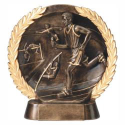 Track (male) Wreath Resin, 7.5" High