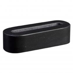 Black Marble Oval Business Card Holder, 5" wide x 1.25" tall x 2" deep