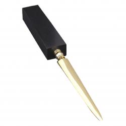 Black Marble Letter Opener, 8" wide x .5" tall x .75" deep