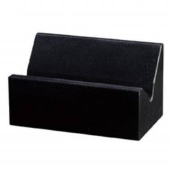 Black Marble Business Card Holder, 4" wide x 2.25" tall x 2.25" deep