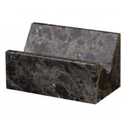 Green Marble Business Card Holder, 4" wide x 2.25" tall x 2.25" deep