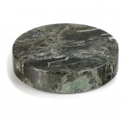 Green Marble Round Paperweight, 3.5" DIA X .75" tall