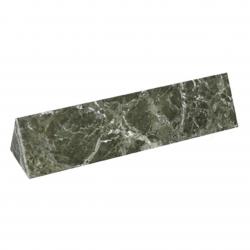 Jade Green Marble Triangle Name Block award, 10" wide x 2.5" tall x 2.5" tall