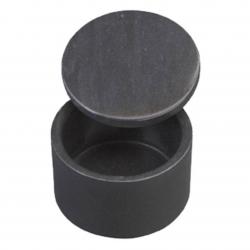 Black Round Marble Box, 3 " DIA X 2" tall