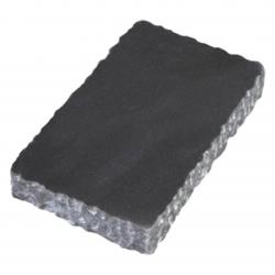 Black Marble Chiseled Edge Paperweight, 5" wide x .75" tall x 3" deep