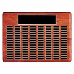 Walnut Perpetual Plaque, 3/4" thick hand rubbed walnut, 30" wide x 22" tall
