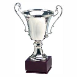 Silver Plated Trophy-mahogany Base, 13" High