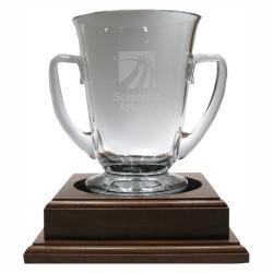 Glass Loving Cup on Base, 9" High