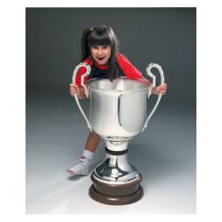 36" Silver Plated Trophy, girl not included, 36" High