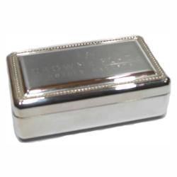 SMALL SILVER PLATED JEWELRY BOX