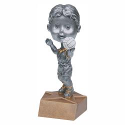 Volleyball Bobble Head (female) award, 6" High