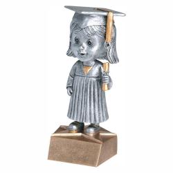 Graduate Bobble Head (female) award, 6" High