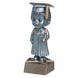 Graduate Bobble Head (male) award, 6" High
