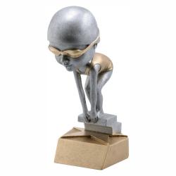 Swimmer Bobble Head (female) award, 6" High