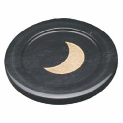 Black Marble Coaster, 4" DIA