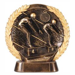 Swimming (female) Wreath Resin, 7.5" High