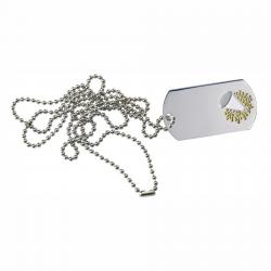 Cheerleading Dog Tag, 2" wide x 1" tall